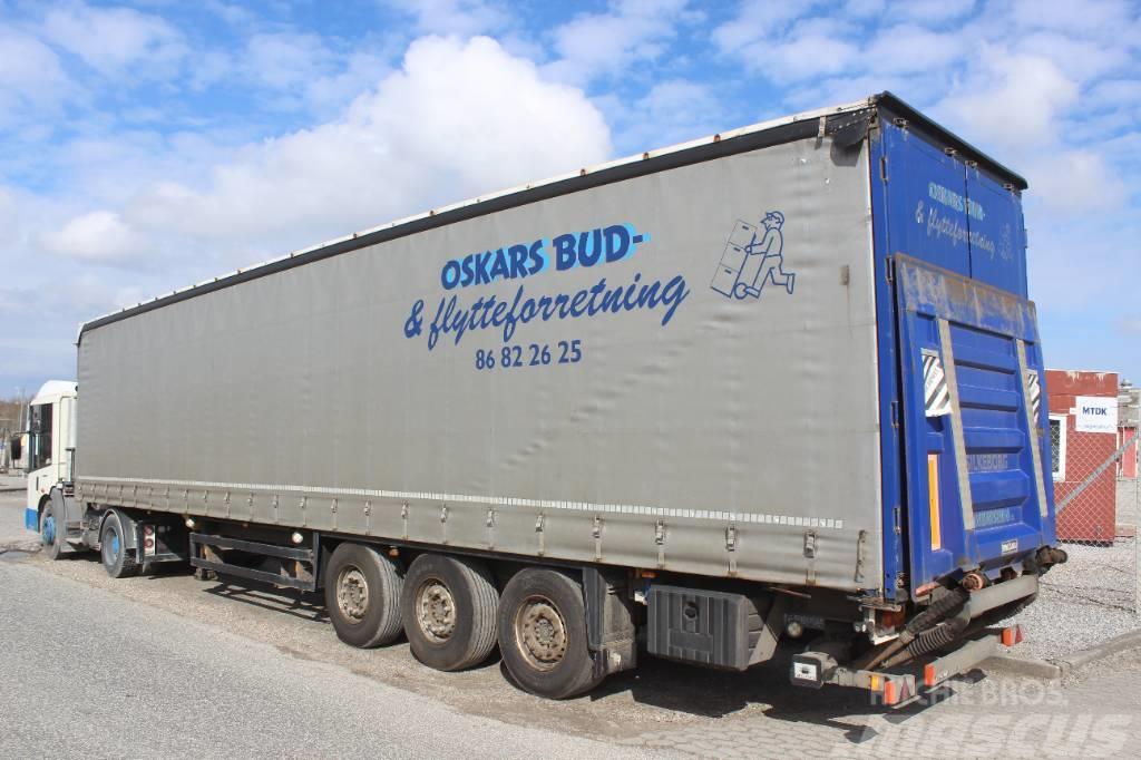 Schmitz Cargobull 3 akslet gardin trailer med lift - skyde/hævetag Perdeli yari çekiciler