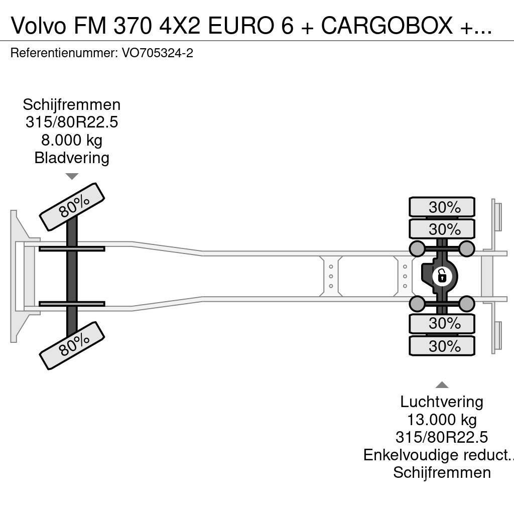 Volvo FM 370 4X2 EURO 6 + CARGOBOX + CARGOLIFT ZEPRO Kapali kasa kamyonlar