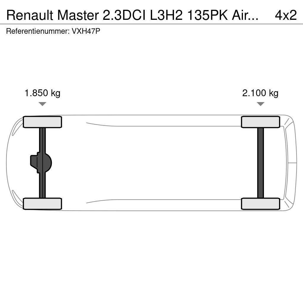 Renault Master 2.3DCI L3H2 135PK Airco Navi Cruisecontrol Kapali kasa kamyonetler