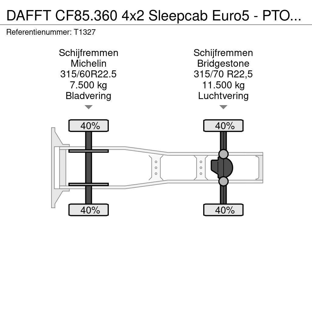 DAF FT CF85.360 4x2 Sleepcab Euro5 - PTO Prep - 3-Spaa Çekiciler