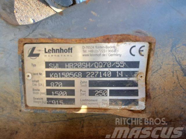 Lehnhoff Uni-Schwenktieflöffel f. OQ70/55 Beko kepçeleri