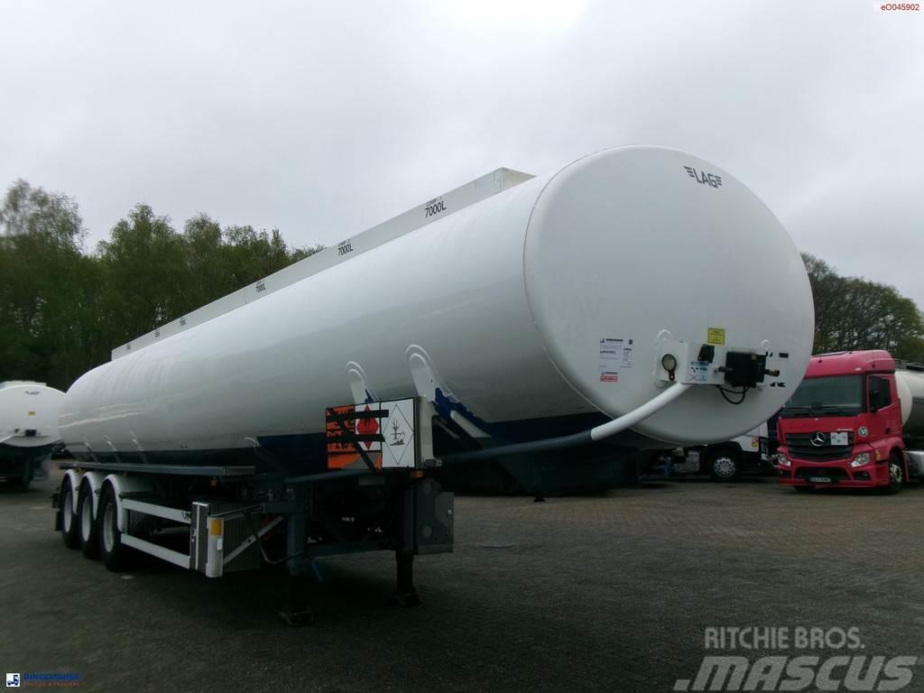 LAG Fuel tank alu 42 m3 / 6 comp + pump Tanker yari çekiciler