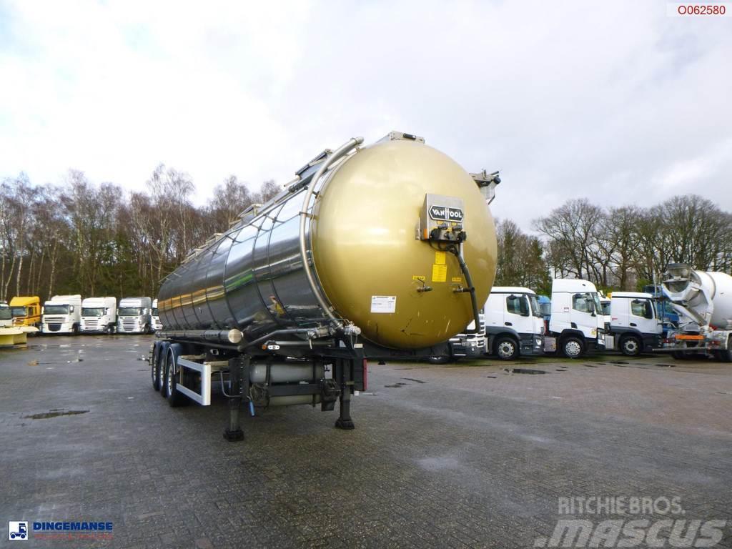 Van Hool Chemical tank inox 30 m3 / 1 comp ADR 12/03/2024 Tanker yari çekiciler