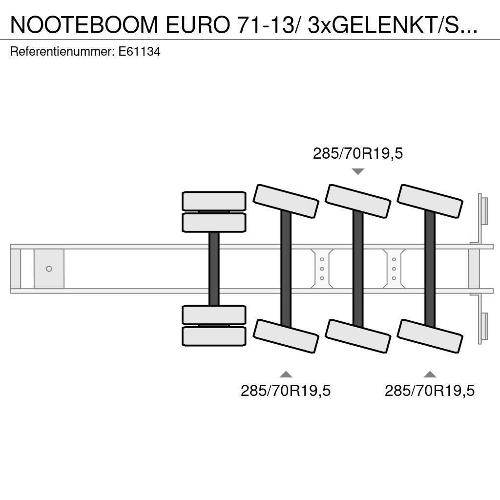 Nooteboom EURO 71-13/ 3xGELENKT/STEERING/DIR. Low loader yari çekiciler