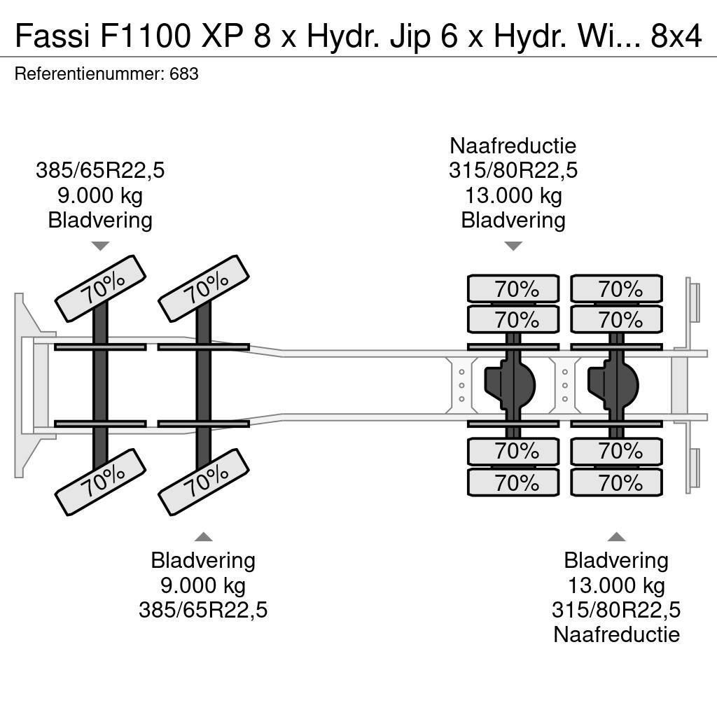 Fassi F1100 XP 8 x Hydr. Jip 6 x Hydr. Winch Frontabstut Yol-Arazi Tipi Vinçler (AT)