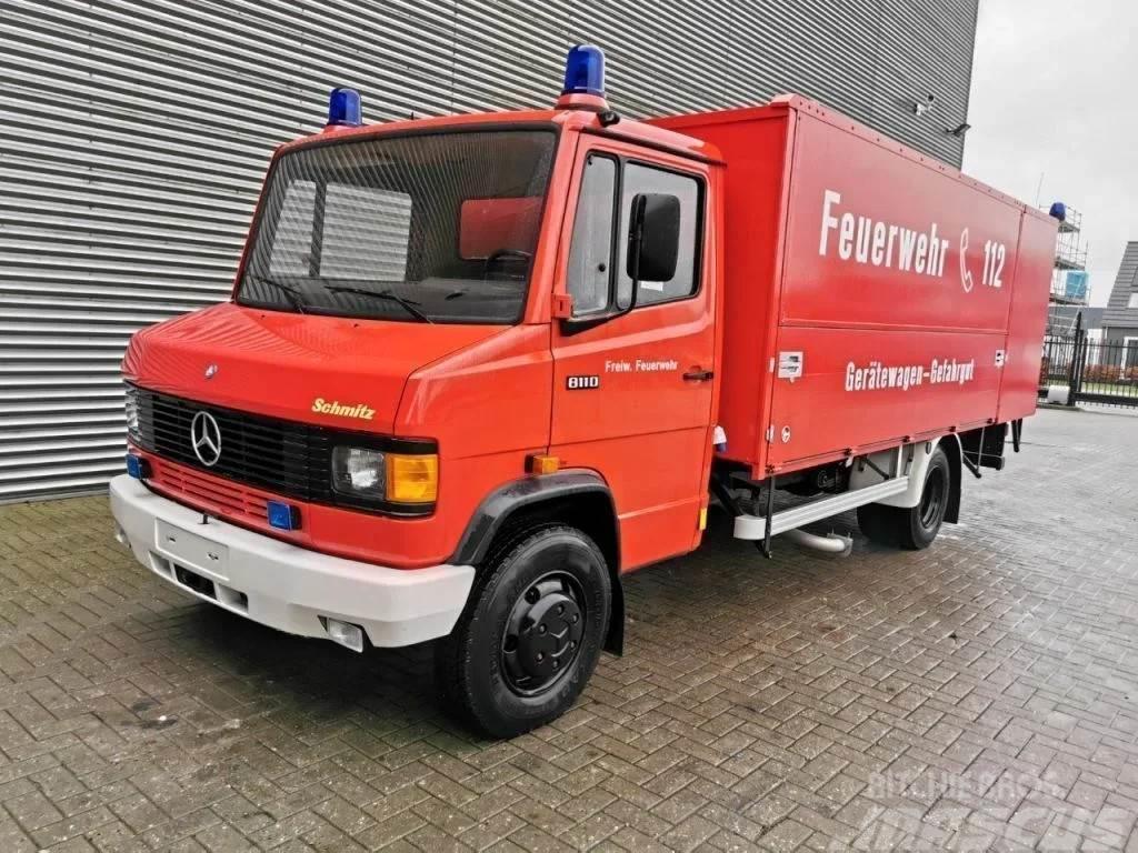 Mercedes-Benz 811 D 4x2 Feuerwehr 10.000 KM! Itfaiye araçlari