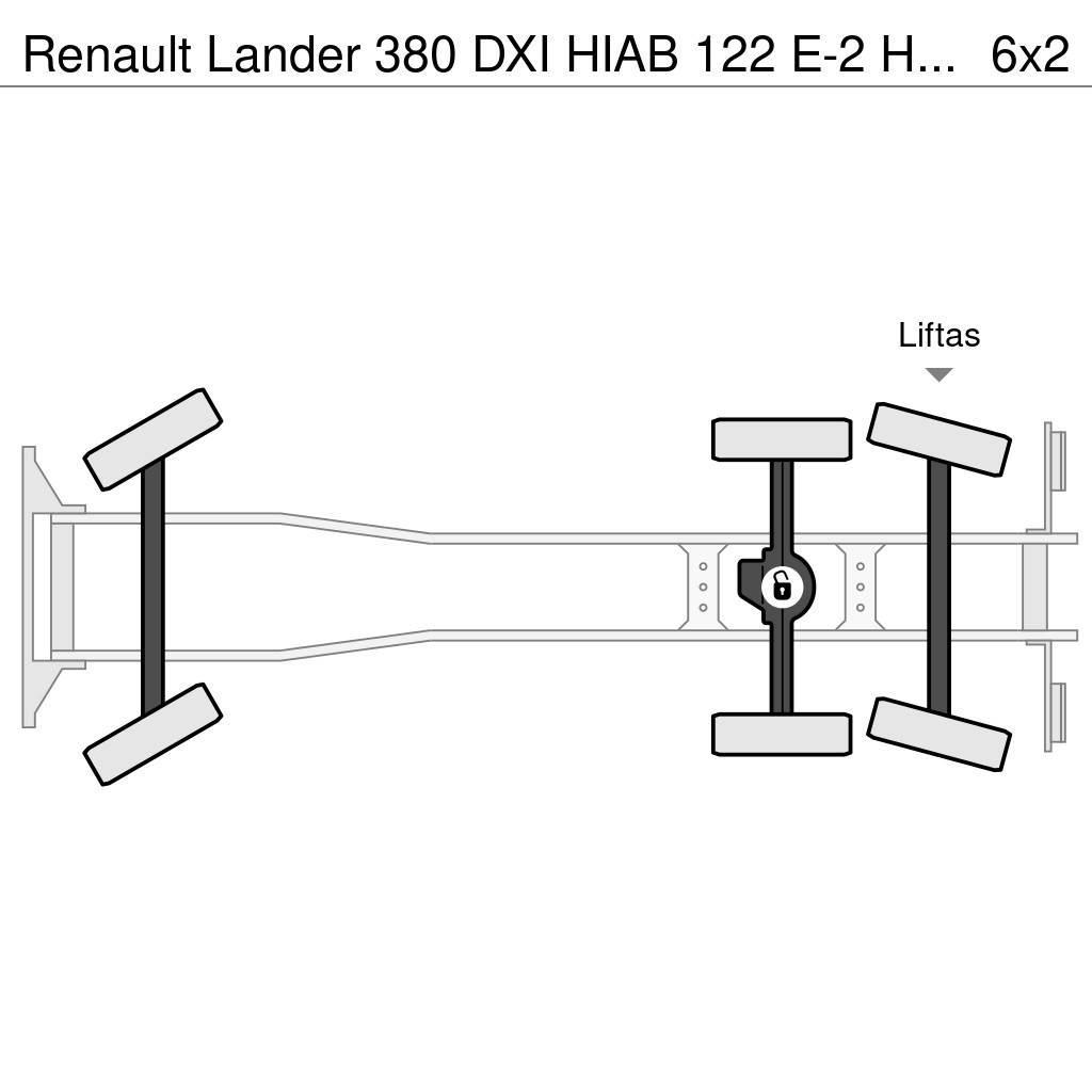 Renault Lander 380 DXI HIAB 122 E-2 HiDuo - REMOTE CONTROL Yol-Arazi Tipi Vinçler (AT)
