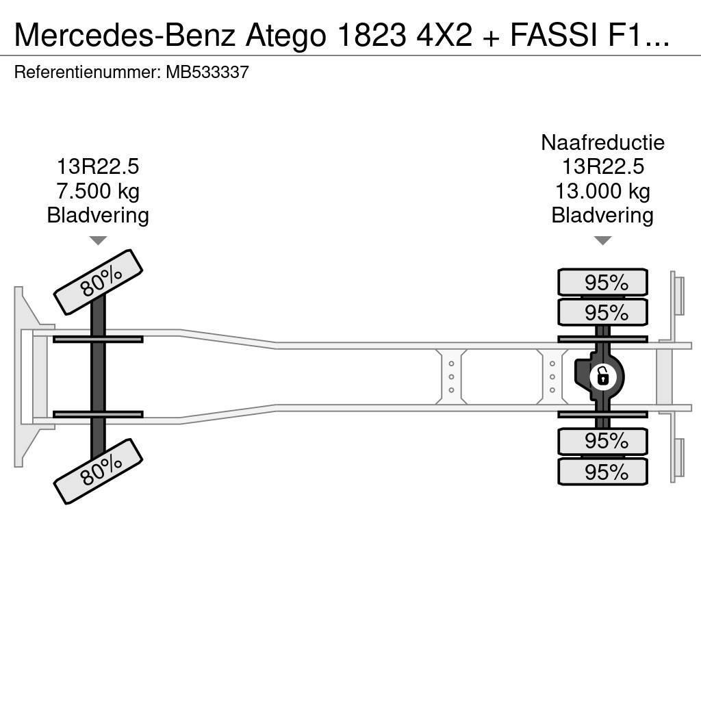 Mercedes-Benz Atego 1823 4X2 + FASSI F110A.21 + TIPPER - MANAUL Damperli kamyonlar