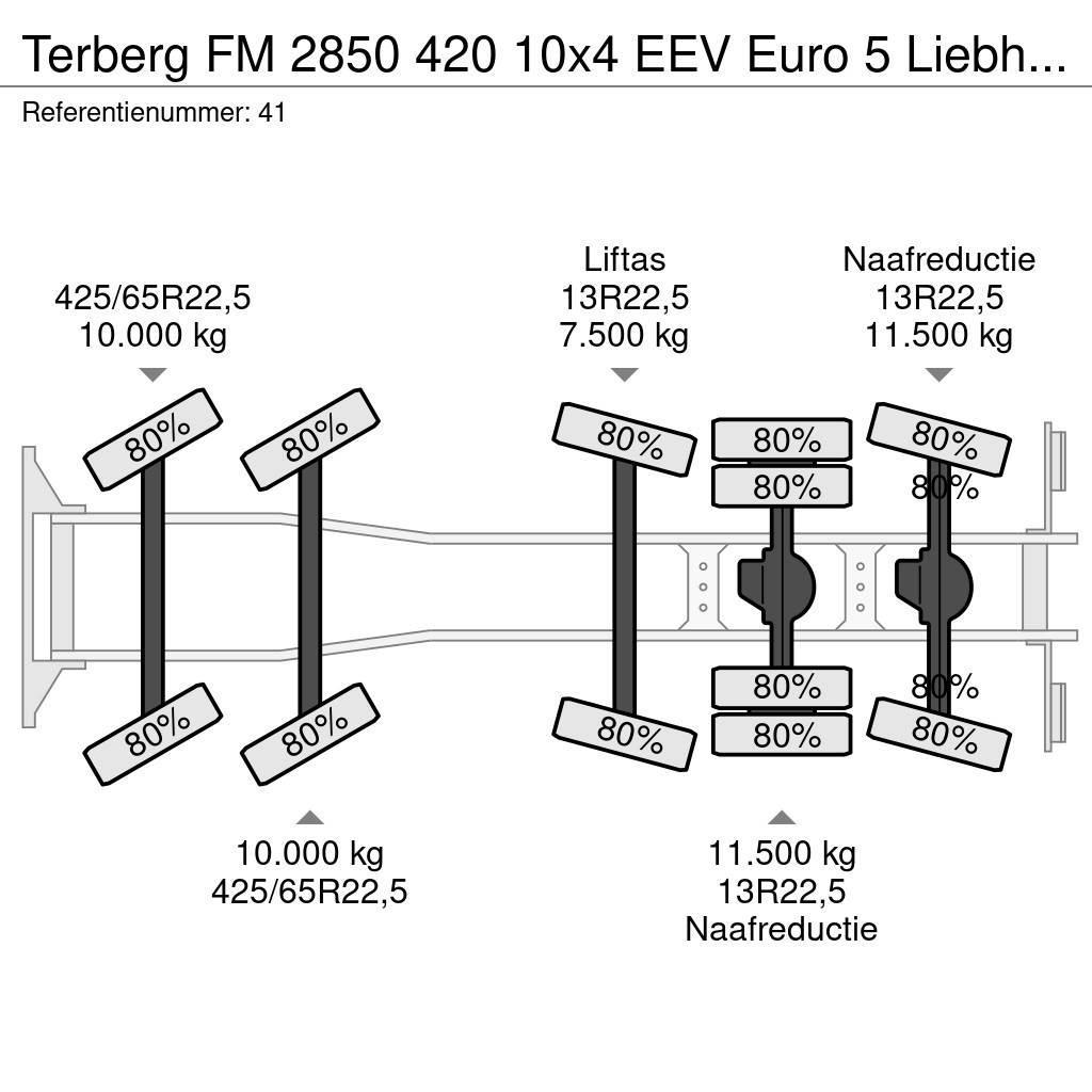Terberg FM 2850 420 10x4 EEV Euro 5 Liebherr 15 Kub Mixer! Transmikserler