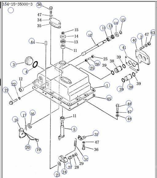 Shantui SD22 transmission control valve 154-15-350004- Sanzuman