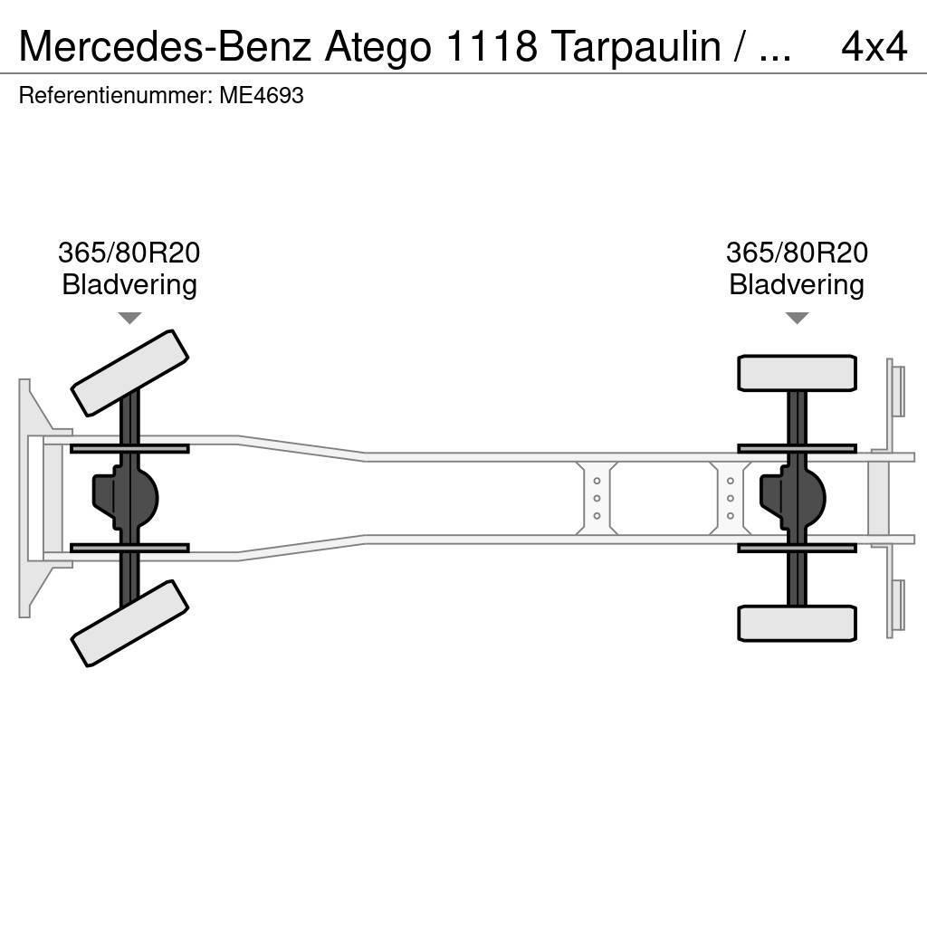 Mercedes-Benz Atego 1118 Tarpaulin / Canvas Box Truck Itfaiye araçlari
