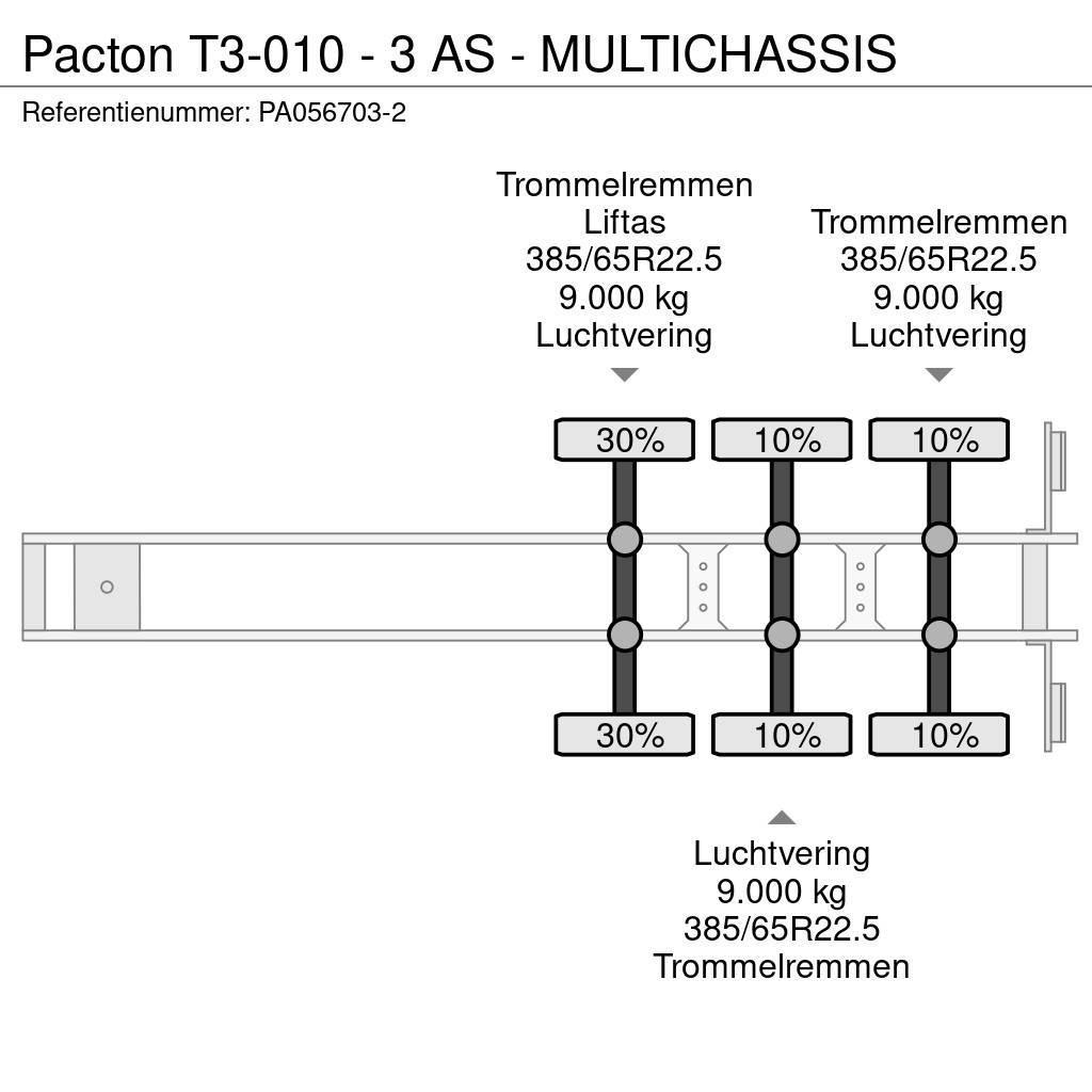 Pacton T3-010 - 3 AS - MULTICHASSIS Konteyner yari çekiciler