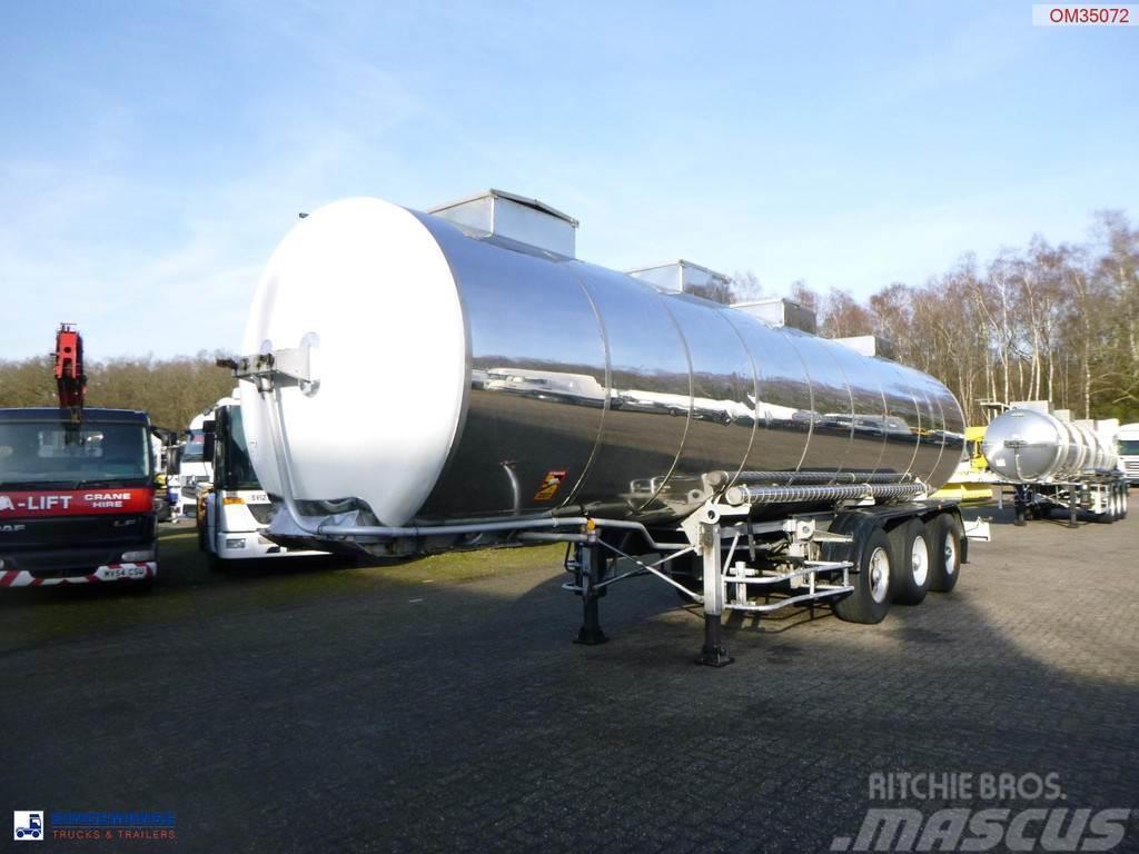 BSL Bitumen tank inox L4BH 30.8 m3 / 1 comp Tanker yari çekiciler