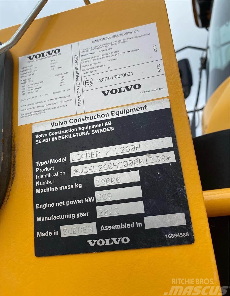 Volvo L260H Tekerlekli yükleyiciler