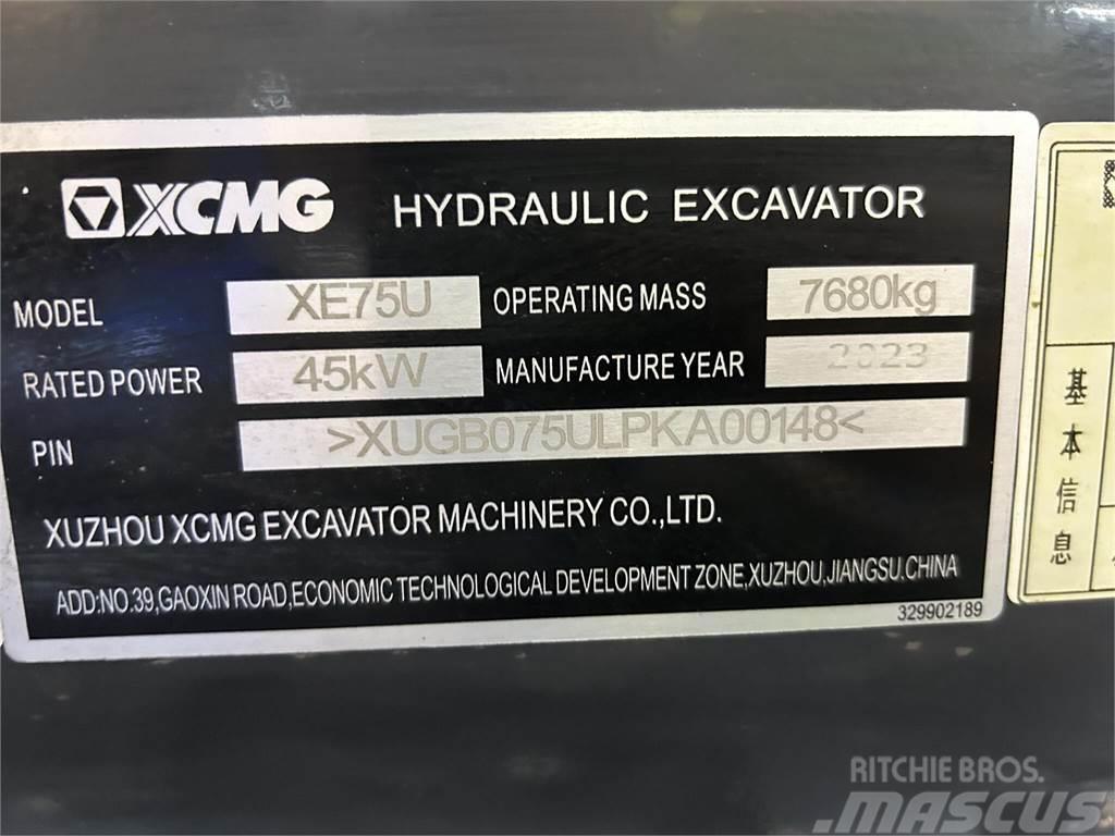 XCMG XE75U Paletli ekskavatörler