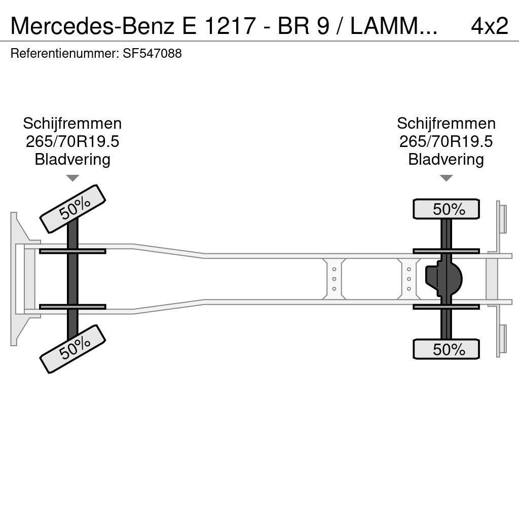 Mercedes-Benz E 1217 - BR 9 / LAMMES - BLATT - SPRING / EFFER KR Flatbed kamyonlar