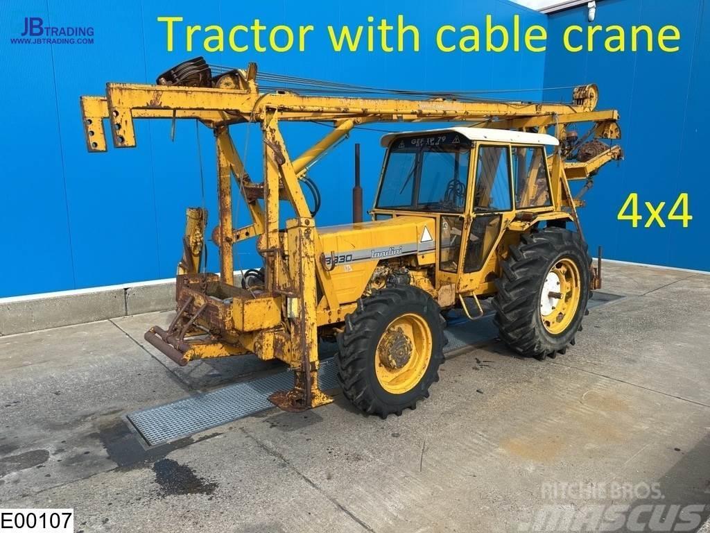 Landini 8830 4x4, Tractor with cable crane, drill rig Traktörler