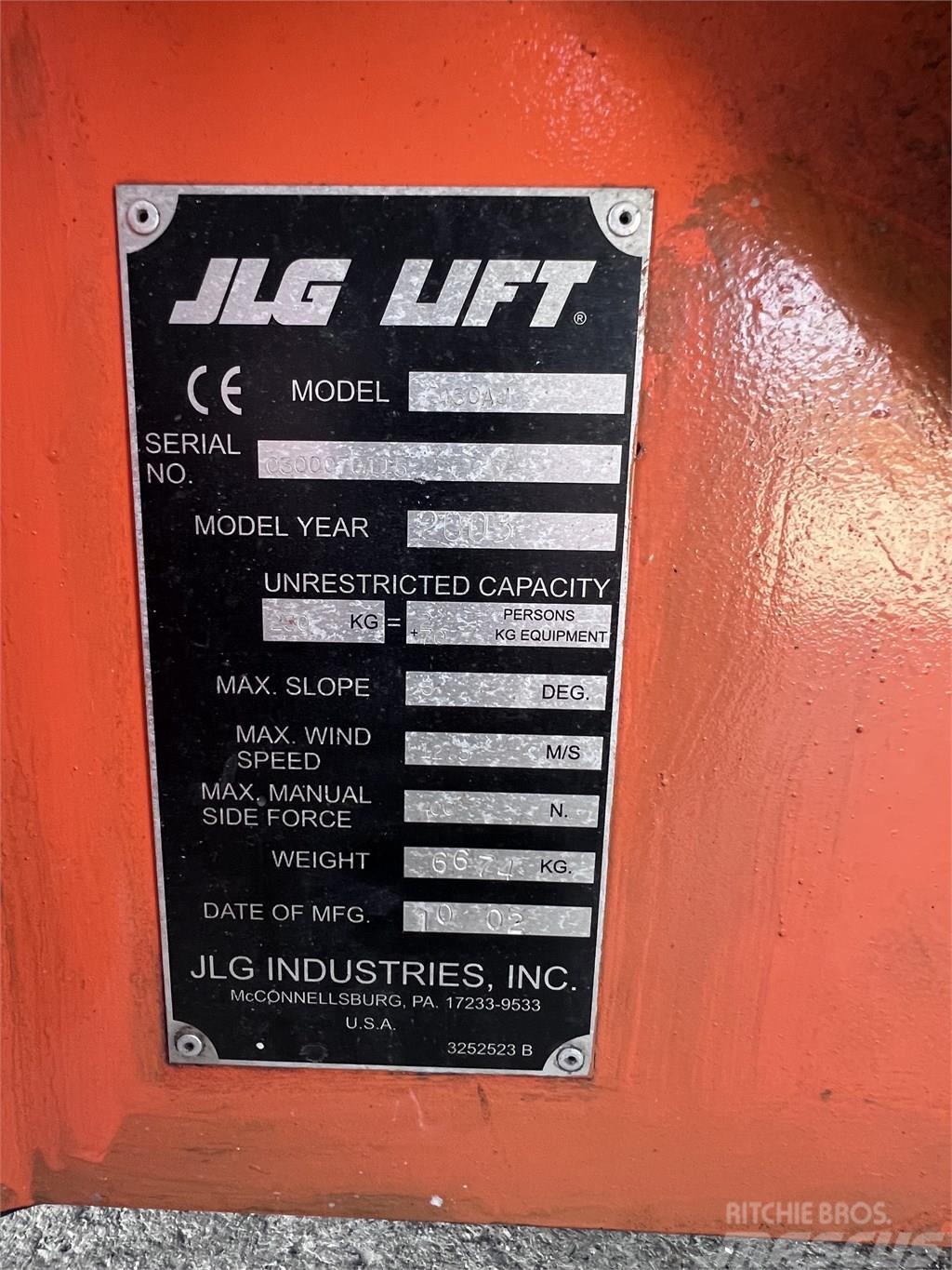 JLG E450 AJ Körüklü personel platformları