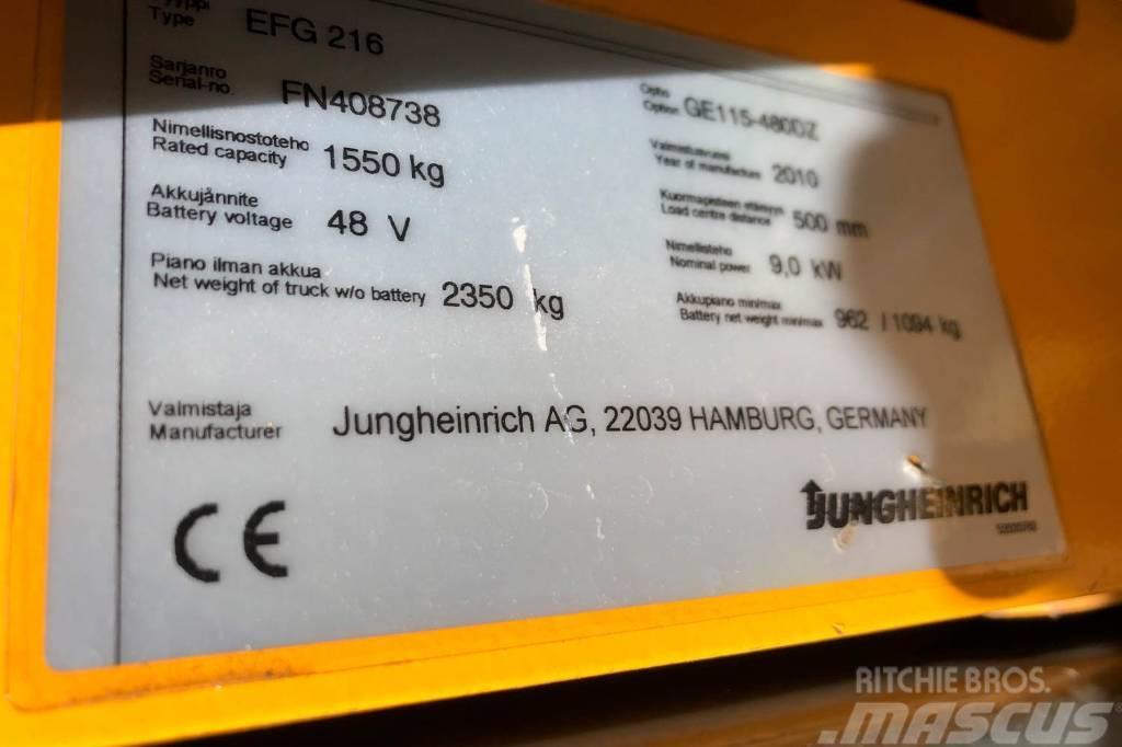 Jungheinrich EFG 216 Elektrikli forkliftler