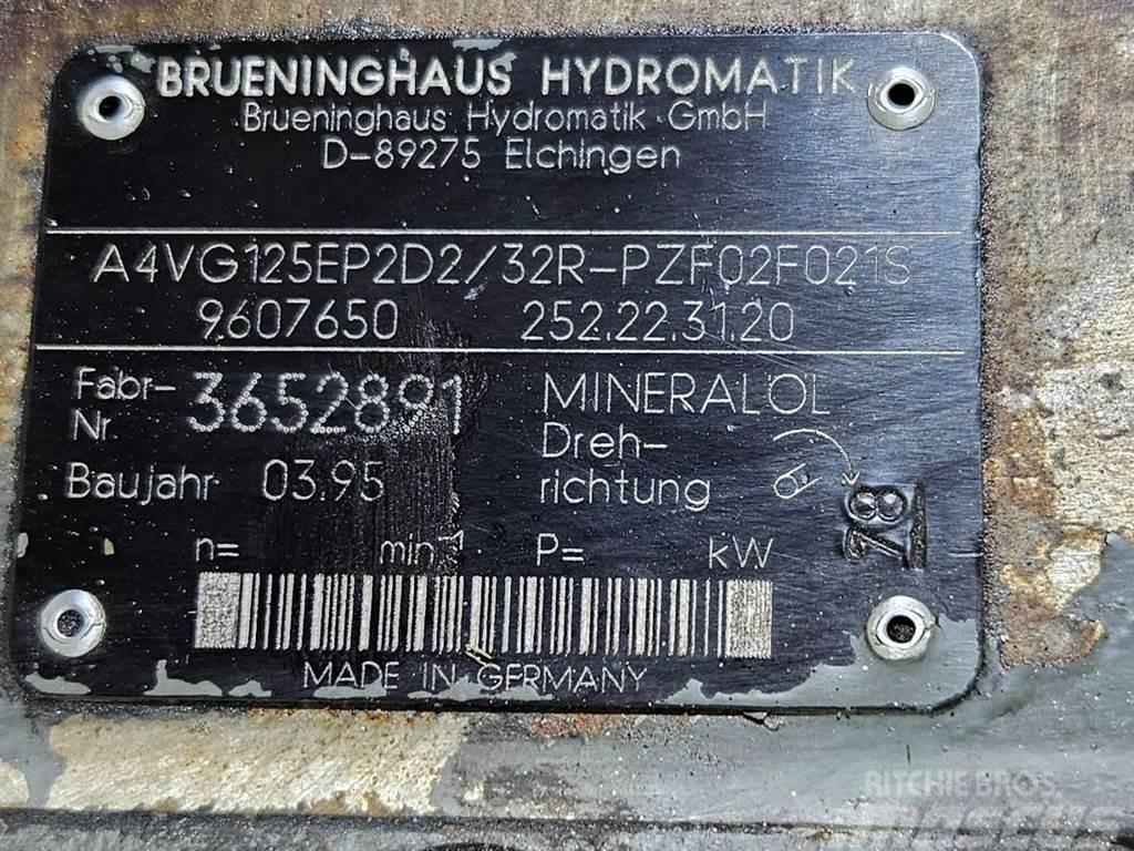 Brueninghaus Hydromatik A4VG125EP2D2/32R-Drive pump/Fahrpumpe/Rijpomp Hidrolik