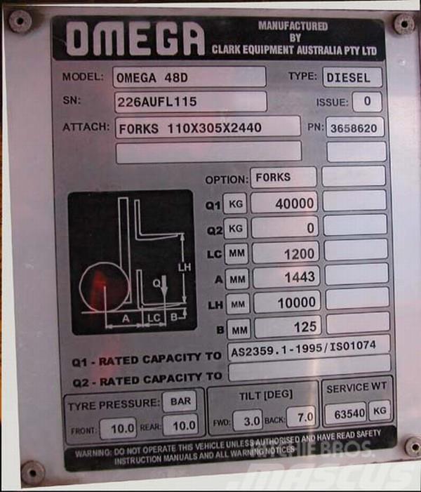 Omega Omega	48D FLT Reach stacker - konteyner forkliftleri