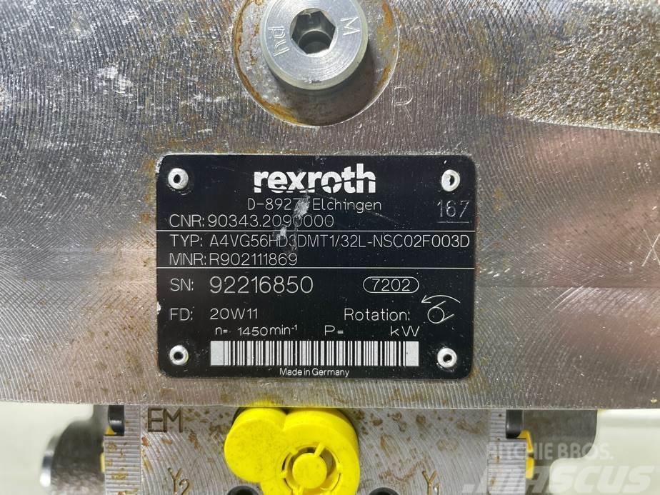 Rexroth A4VG56HD3DMT1/32L-R902111869-Drive pump/Fahrpumpe Hidrolik