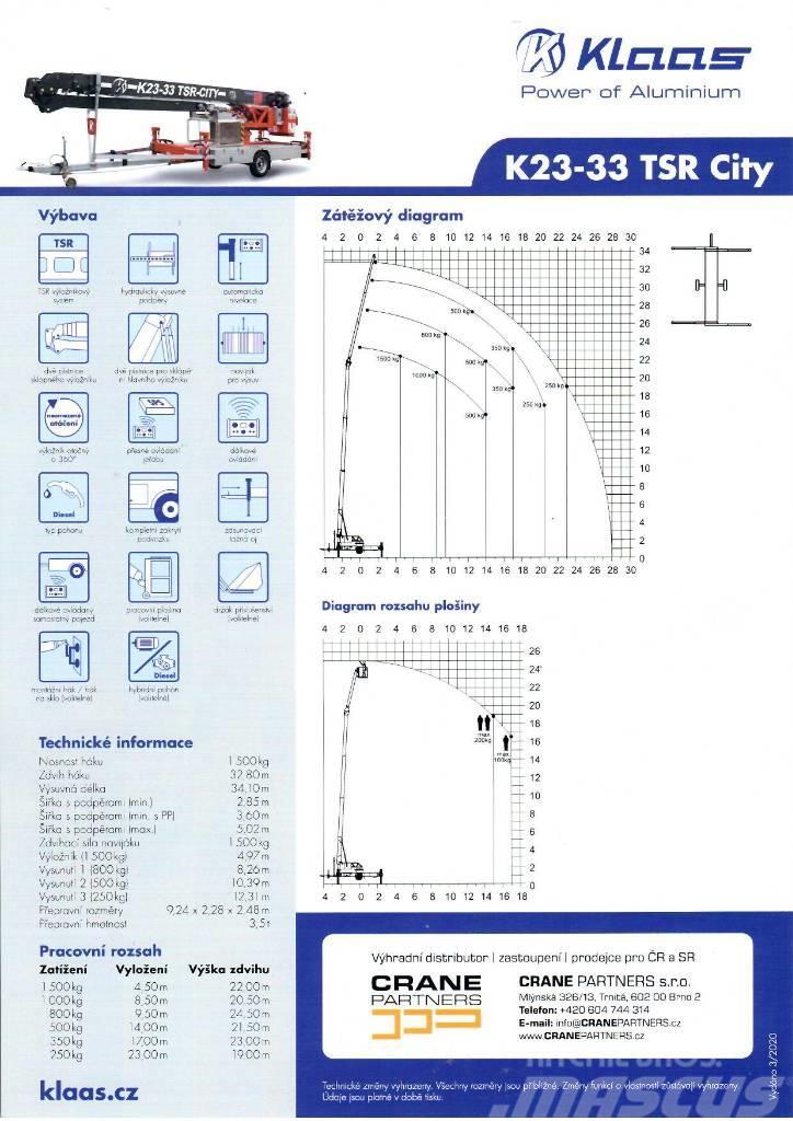 Klaas K 23-33 RS City Kule vinçler