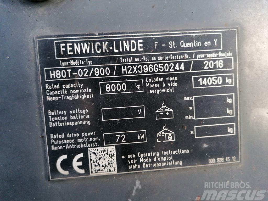 Linde H80T-02/900 LPG'li forkliftler