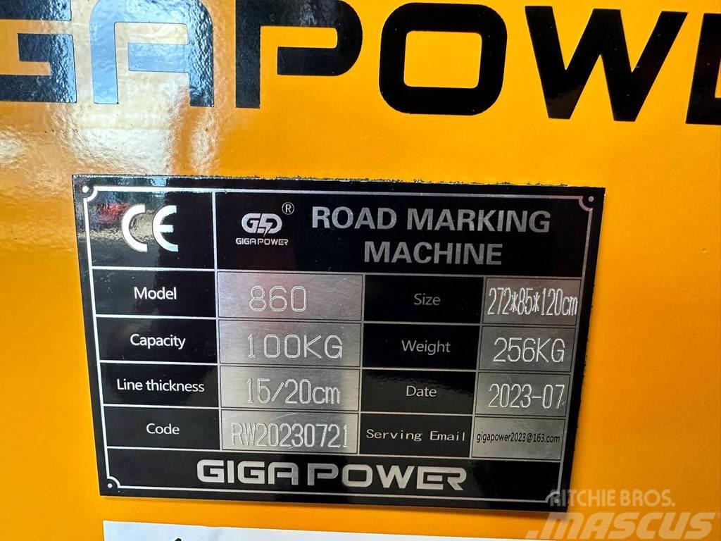  Giga power Road Marking Machine Otomobiller