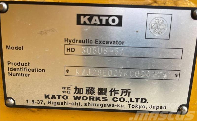 Kato HD308US-6A Mini ekskavatörler, 7 tona dek
