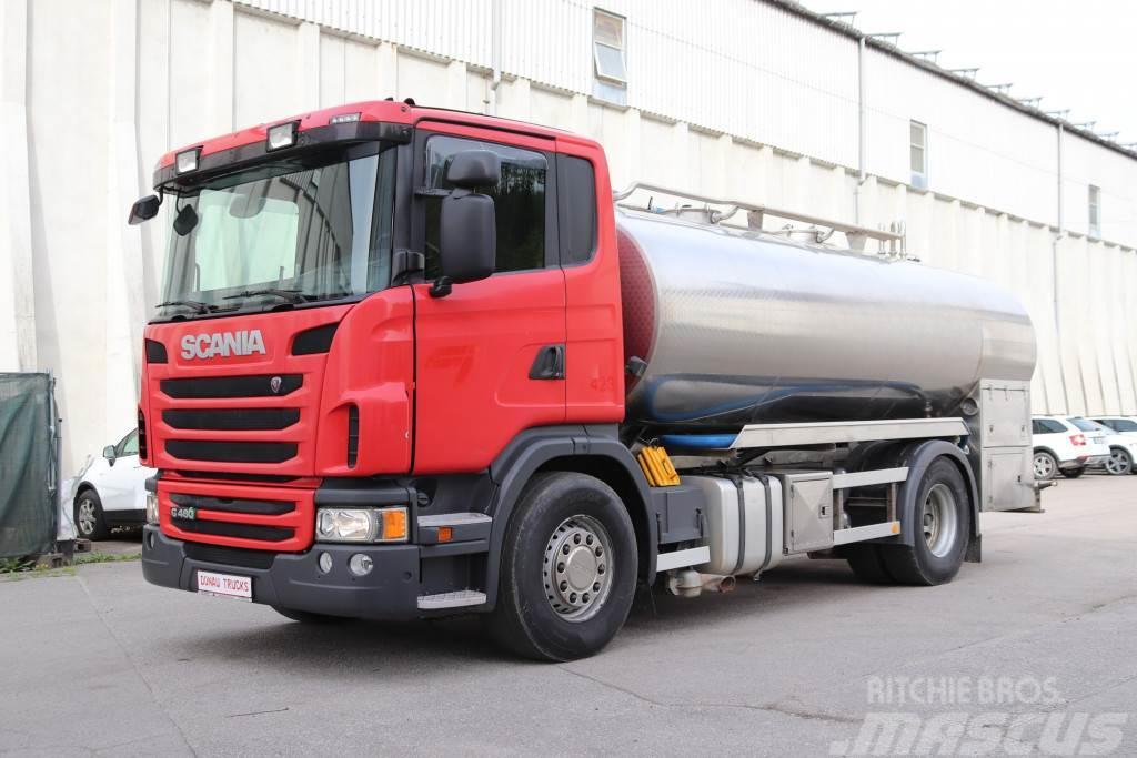 Scania G480 E6 Milch Isoliert 11.000L 3 Kammern Pumpe Tankerli kamyonlar