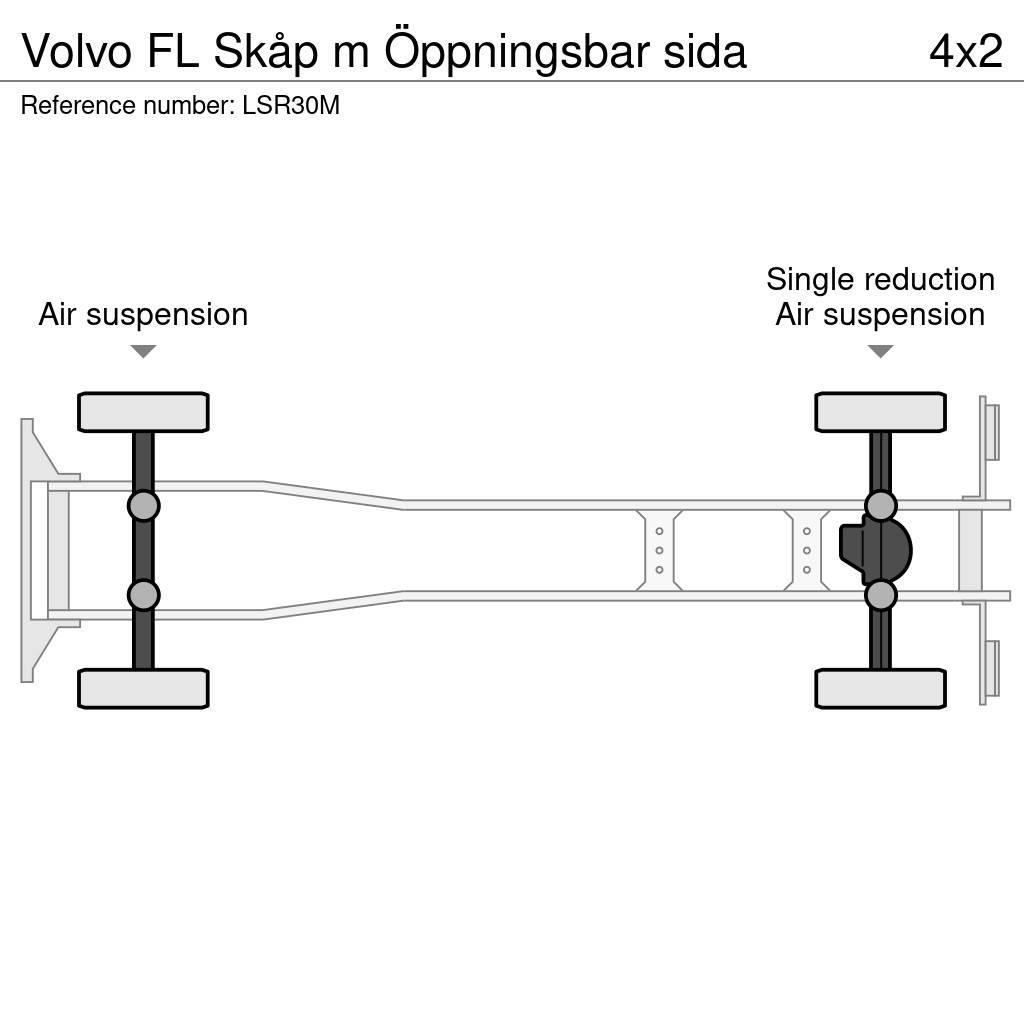 Volvo FL Skåp m Öppningsbar sida Kapali kasa kamyonlar
