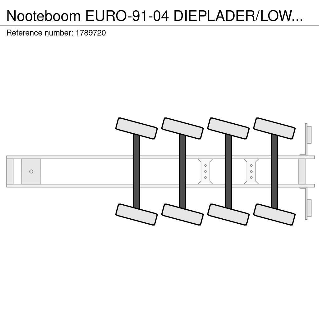 Nooteboom EURO-91-04 DIEPLADER/LOWLOADER/TIEFLADER Low loader yari çekiciler