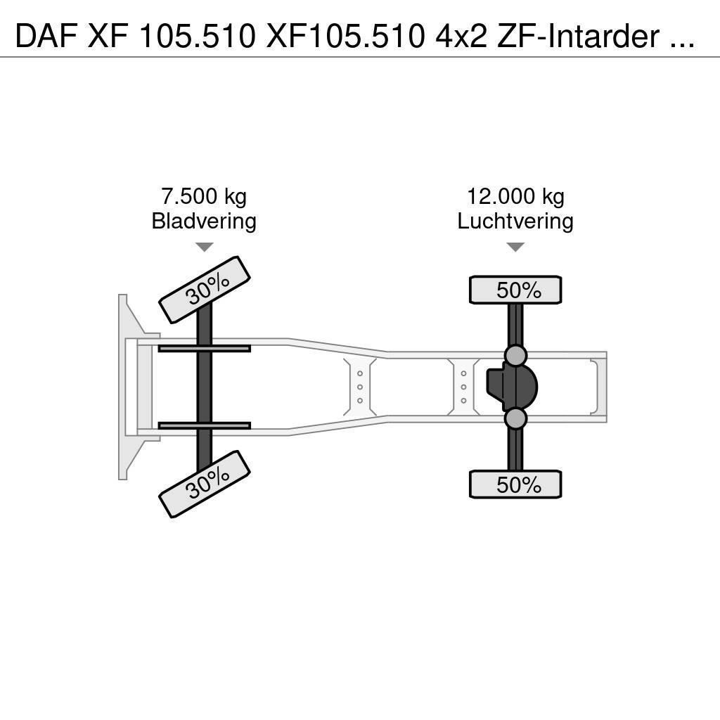 DAF XF 105.510 XF105.510 4x2 ZF-Intarder Euro 5 ADR Çekiciler
