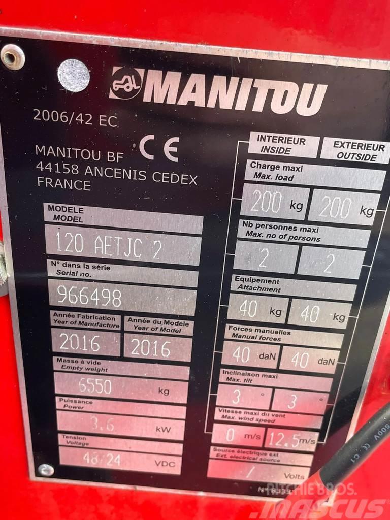 Manitou 120 AET JC 2 3D | 12 METER | ROTATING JIB | GOOD C Körüklü personel platformları