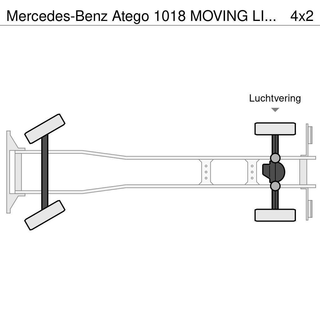 Mercedes-Benz Atego 1018 MOVING LIFT - GOOD WORKING CONDITION Kapali kasa kamyonlar