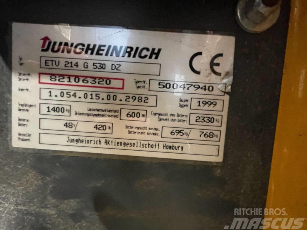 Jungheinrich ETV 214 G 530 DZ Reach truck - depo içi istif araçları