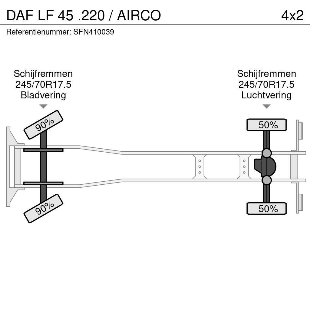 DAF LF 45 .220 / AIRCO Flatbed kamyonlar
