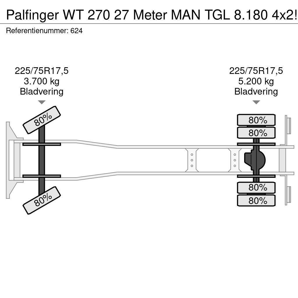 Palfinger WT 270 27 Meter MAN TGL 8.180 4x2! Araç üstü platformlar