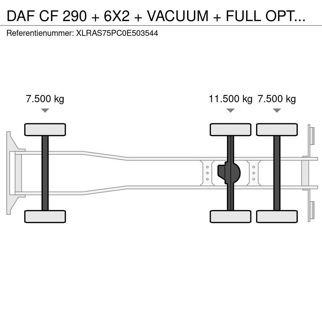 DAF CF 290 + 6X2 + VACUUM + FULL OPTION + EURO 2 Vidanjörler