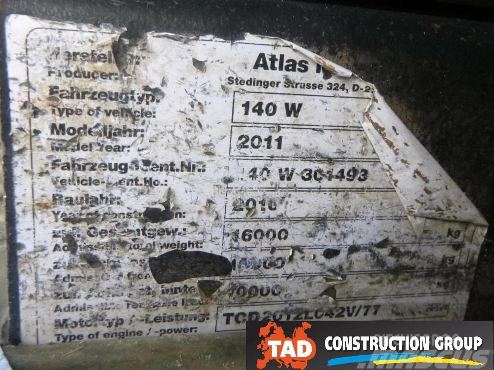 Atlas 140 W Lastik tekerli ekskavatörler