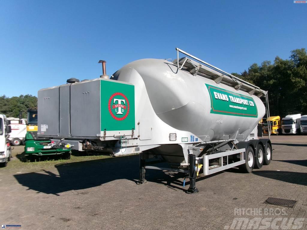 Spitzer Powder tank alu 37 m3 / 1 comp + compressor Tanker yari çekiciler