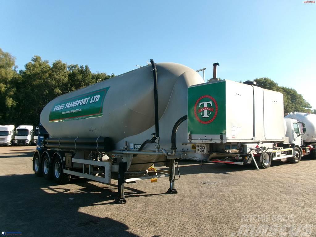 Spitzer Powder tank alu 37 m3 / 1 comp + compressor Tanker yari çekiciler