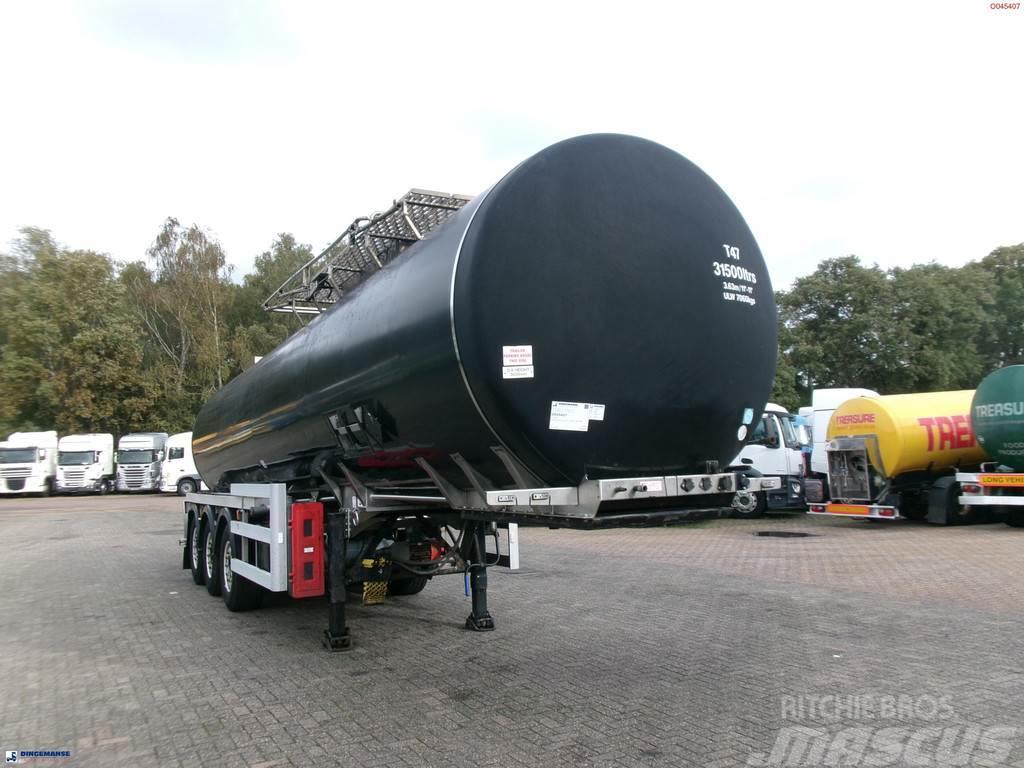 Crossland Bitumen tank inox 33 m3 / 1 comp + compressor + AD Tanker yari çekiciler