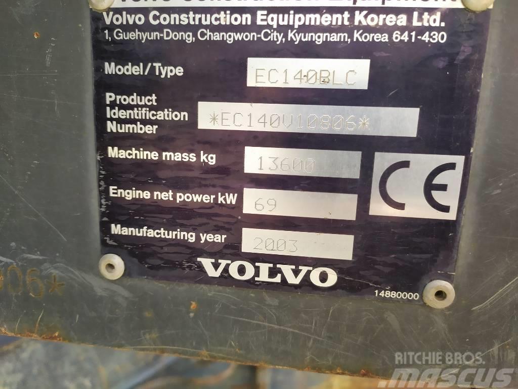 Volvo EC 140 B LC Paletli ekskavatörler