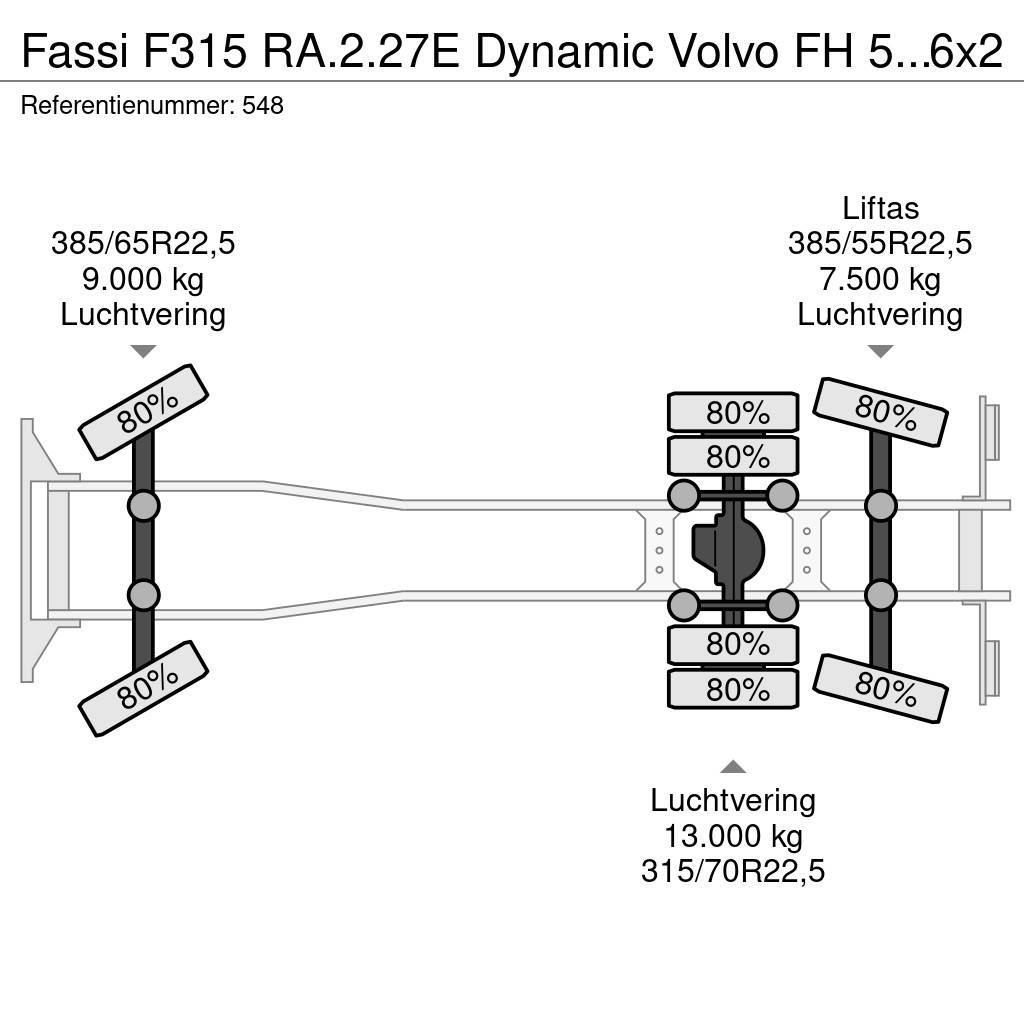 Fassi F315 RA.2.27E Dynamic Volvo FH 500 6x2 Euro 6! Yol-Arazi Tipi Vinçler (AT)