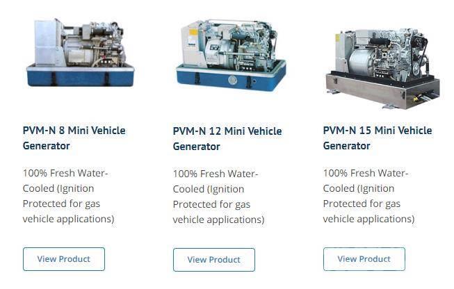 Fischer Panda generator Vehicle AC 15 Mini PVK-U Series Dizel Jeneratörler
