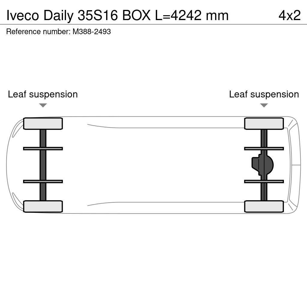 Iveco Daily 35S16 BOX L=4242 mm Diger
