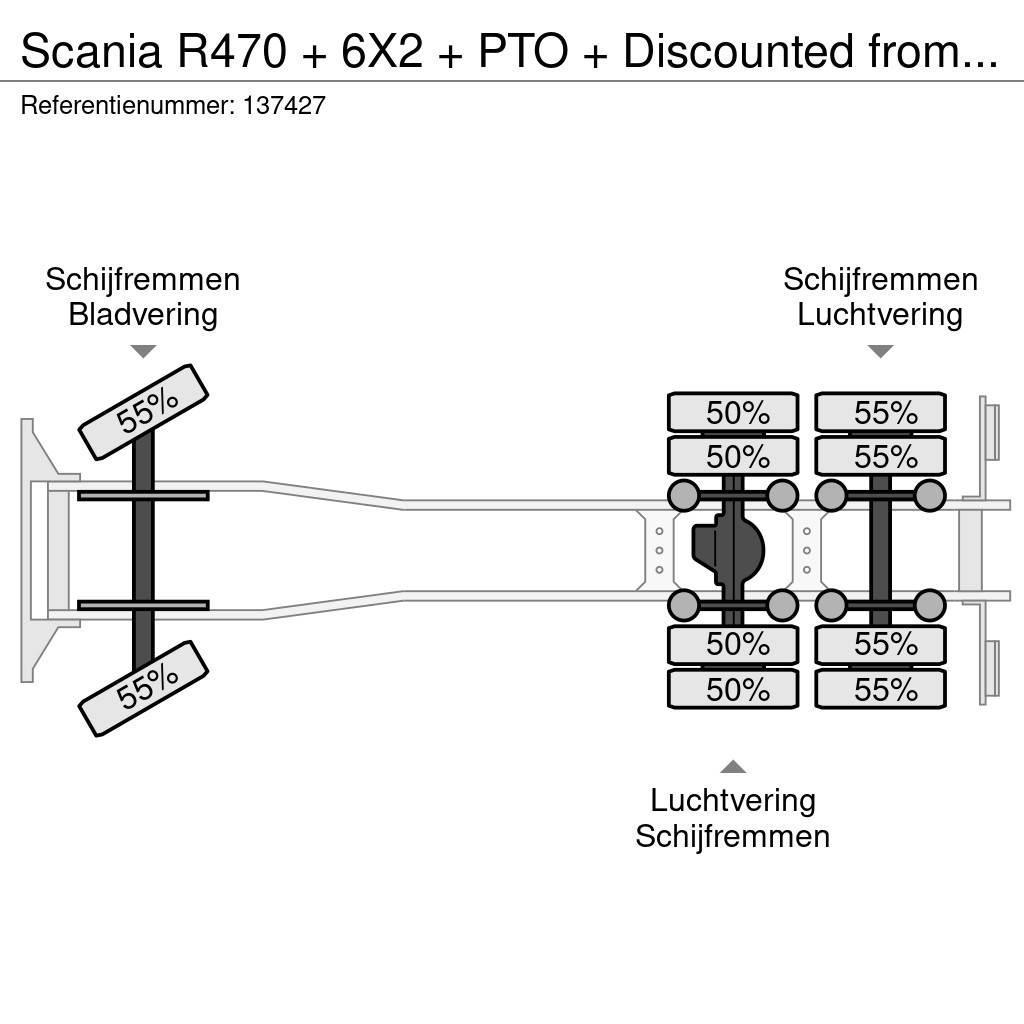 Scania R470 + 6X2 + PTO + Discounted from 17.950,- Çekiciler