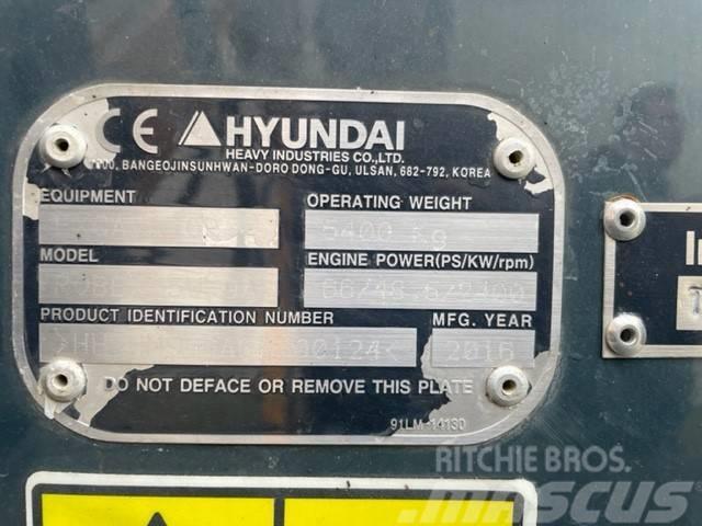 Hyundai 55W-9R Lastik tekerli ekskavatörler